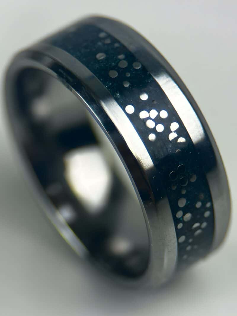 Blue dragon scale ring