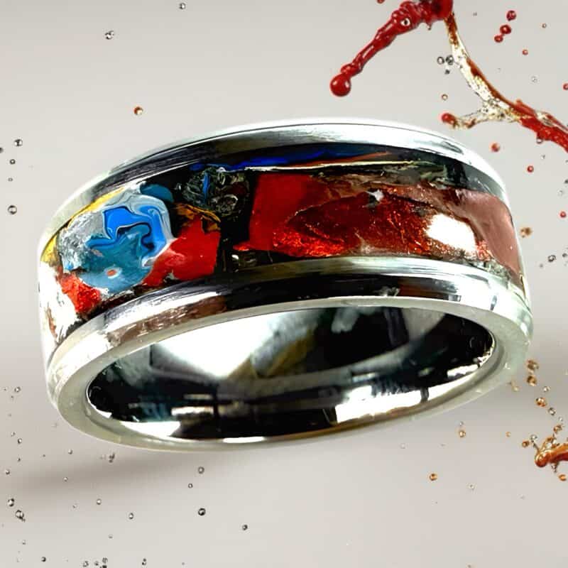 Paint ring with a tungsten comfort core.