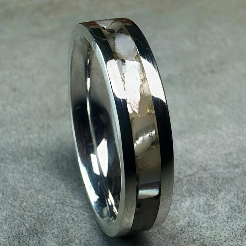 Mother of Pearl Silver Ring