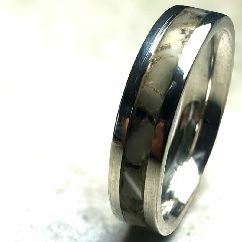 Mother of Pearl Silver Ring