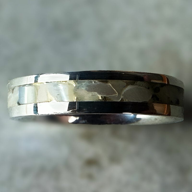 Mother of Pearl Silver Ring