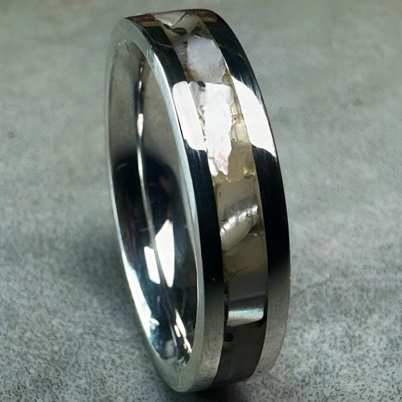 Mother of Pearl Silver Ring