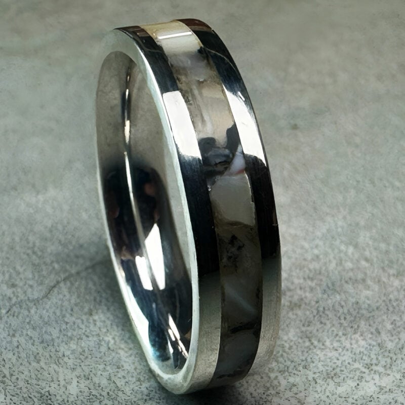 Mother of Pearl Silver Ring